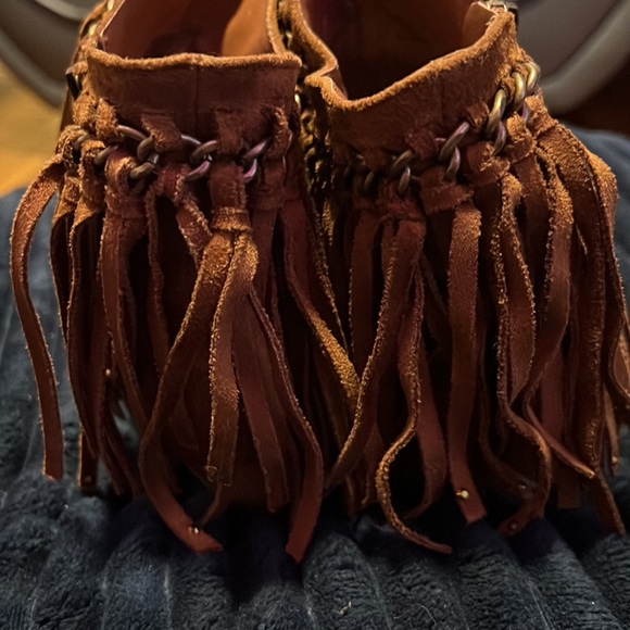 Not Rated Ayita size 8.5 Tan Fringe Bootie BNWB - Picture 4 of 9